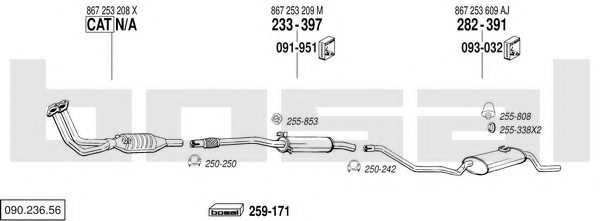 BOSAL 090.236.56 Exhaust System